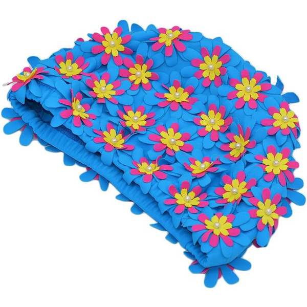 Badehætte - Damebadehætte - brusehætte/badehætte - pool - strand - blomstret - elastisk - langt/kort - Hår - damer - Damebad