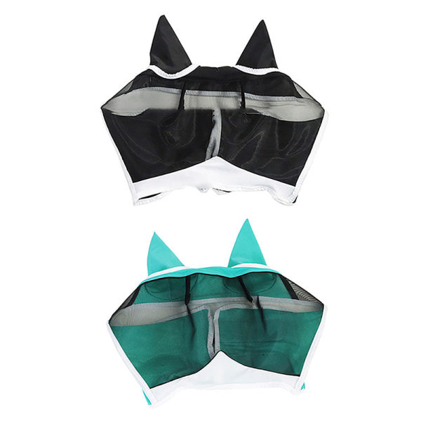 H?stfluga Mask Pet Summer Eye Shield Anti Mygg?ron Insekter Svart M