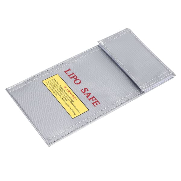 Litiumbatterisäkerhetspåse, brandsäker och explosionssäker förvaringspåse, 10 x 20 cm