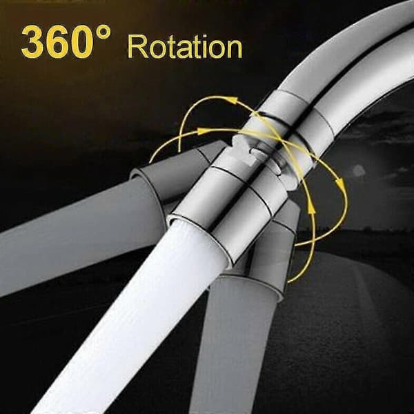 360° Roterende Kranhode Vannbesparende Blandebatteri Forlenger Vask Spray Lufter_tfrf