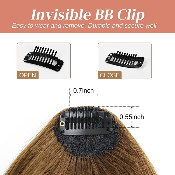 Clip In Bangs 100% ekte menneskehår Bangs Clip In Hår