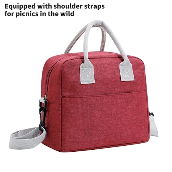 Lunch Bag Student Termisk Lunchbox GRÅ grey