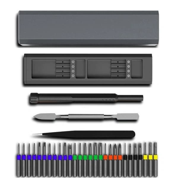 31-i-1 Magnetisk Præcisionsskruetrækker Bits Sæt Til PC Telefon Computer Laptop