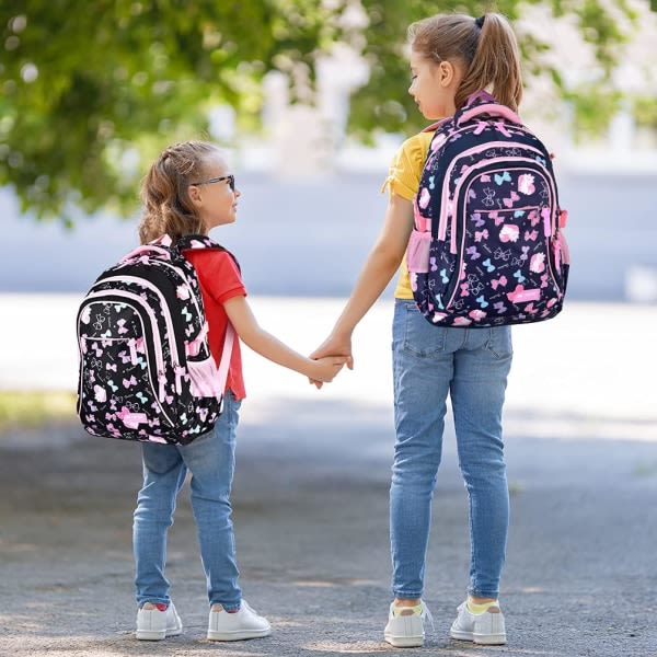 Alaluokkalaisen tytön koululaukku Skolväska CP Child - Alaluokkalaisen reppu CE2 Elementary 3 osainen setti eväslaukulla ja kynäkotelolla (sininen)