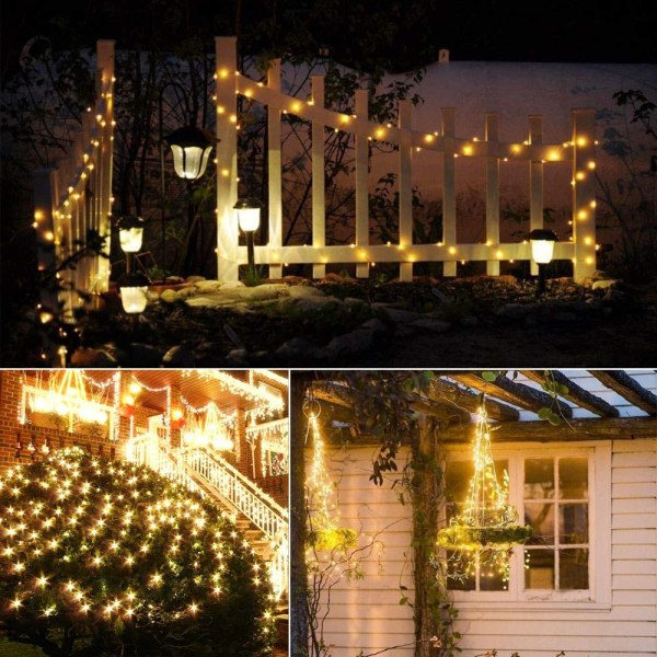 Solcells-Fairy Lights Vattentät Led Utomhus Vattentät Ip64 Sträng