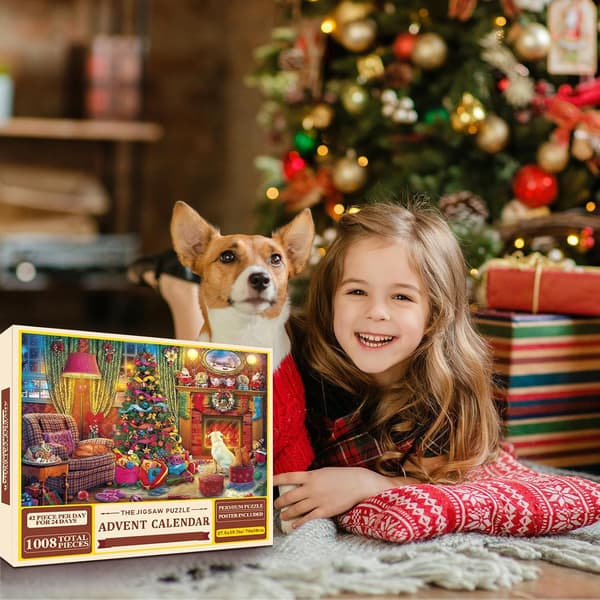 2024 Julnedtælling Julekalender Puslespil 24 Dage Julnedtælling Juleferiebegivenhed (YSJ)