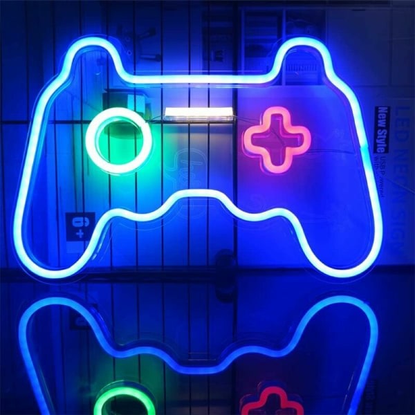 Spil Neon Gaming Neon Lights Neon Lights LED Neon Lights Vægdekoration Neonskilte Soveværelse Børnelegeplads Neon Festlokale Indretning