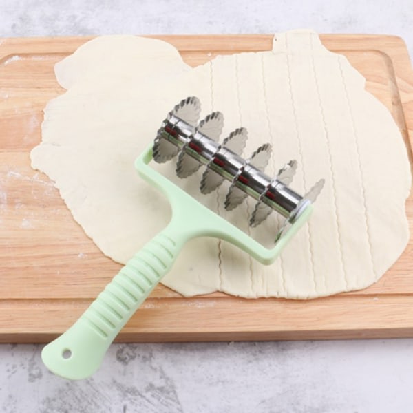 och Clean Dough Flexible Roller Blade Pasta Rostfritt St?l Pi White one size