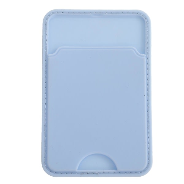 Kreditkortsplånbok Pu Läderplånbok Ficktelefon Kreditpåsar Telefonhållare Stick Wallet Sleeve Stick Mobiltelefonlånbok Himmelblå 9.5X6.2CM