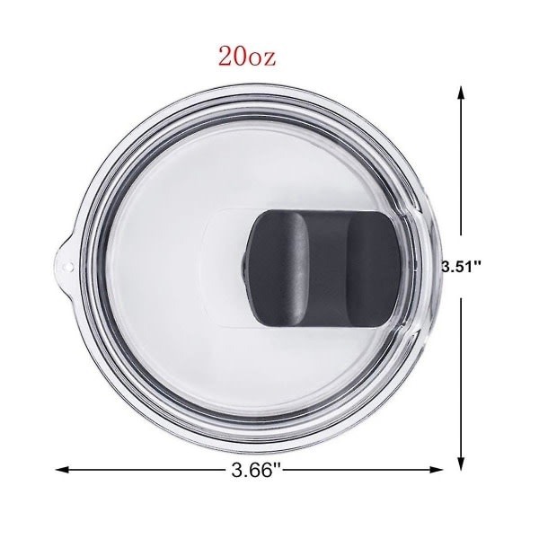 2 stk Magnetisk spildsikker tumblerlås 20oz tumbler vandkop