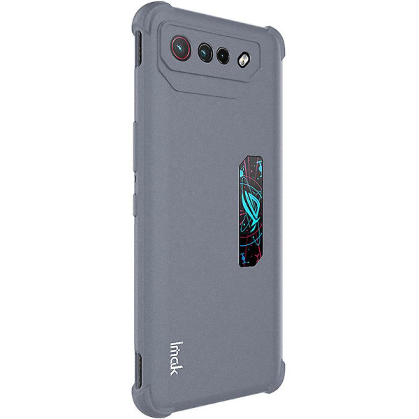 Imak Tpu telefonetui til Asus Rog Phone 7 Pro / Phone 7 Ultimate 5g, mat finish belægning Bakside Cover Grey