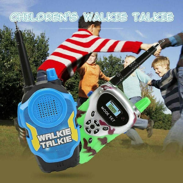 2st Barn Walkie Talkies Elektronisk Lång Räckvidd Walky Talky