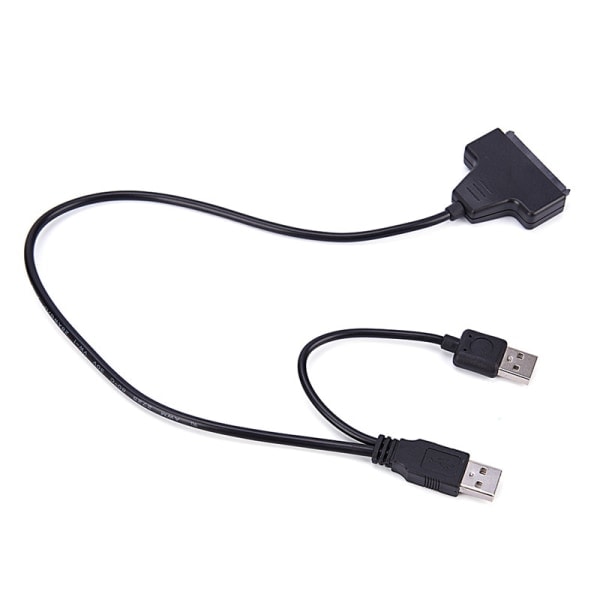 2017 Digital USB 2.0 til SATA Konverter Adapterkabel for 2.5 SA Svart 5cm*4cm*1cm