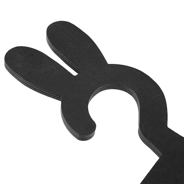 Söt kanin trä klädhängare rack, baby barn kläder förvaring galge för hem organisation, svart