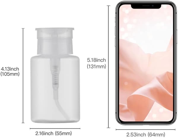 3-pack pumpflaskor 150 ml, påfyllningsbar PP push-down alkoholdispenser med snäpplock, läckagesäker resestorlek för aceton