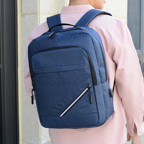 Portable Leisure Shoulder Bag, Notebook, USB Charging, Book Gift, Student Riding, 15-inch LOGO Activity Computer Bag Grey grey