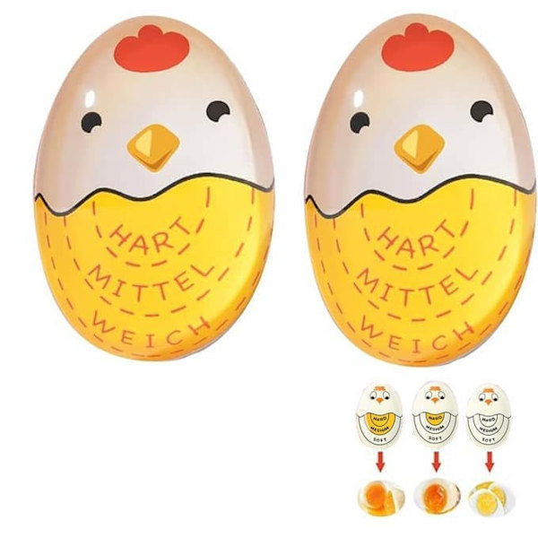 Eggtimer, Eggklokke – Fargeskiftende timer for perfekt kokte egg_TF_TF 2 - Pack