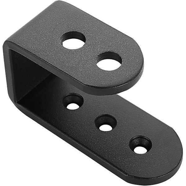 2x4 Dörrspärrfästen, Svart Järnmetall U-fäste, Kraftig Öppen Stång Säkerhetshållare Fäste För Hem, Garage, Grind, Lada,