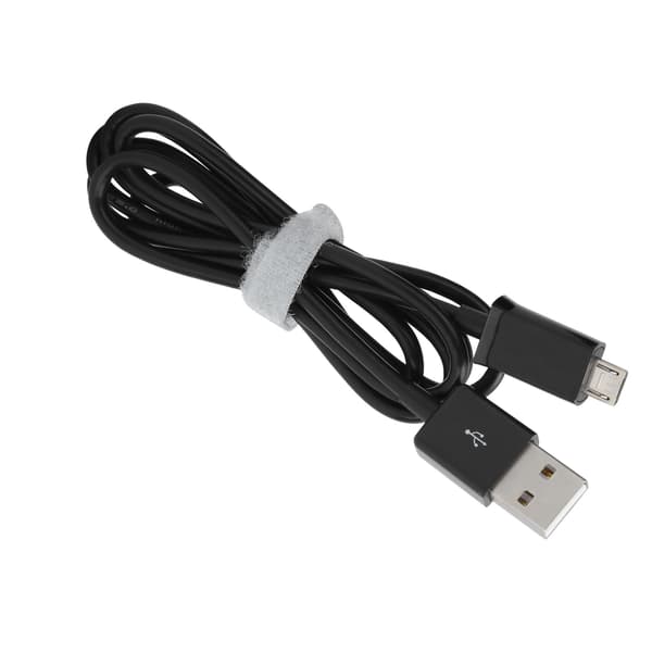 2 stk 1 m telefonladekabel Micro USB hurtigladekabel PVC-datakabel for AndroidBlack_tfrf