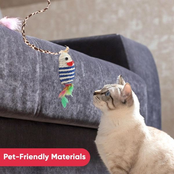 Katt- och kattungeleksaker 21 st interaktiva inomhusleksaker Bulk Ball Toy Bells Mus