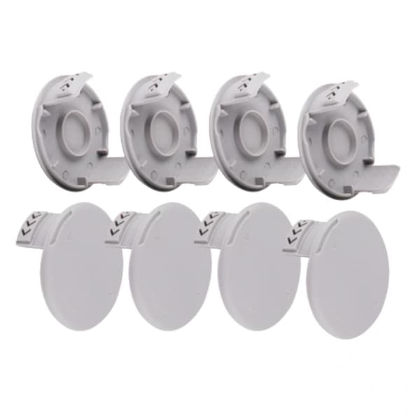 4-pakning trimmer spoledeksler ABS erstatningsdeksler for RYOBI AC80RL3 AC14RL3A gresstrimmere grå Grey