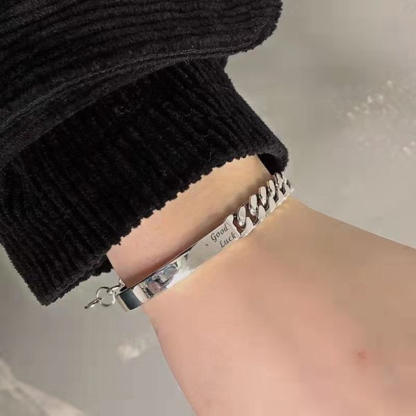Retro tjocka tankkedja armband kvinnlig tung industri armband
