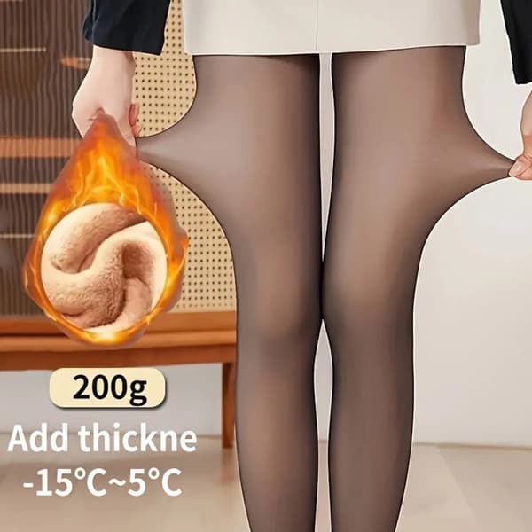 Fleeceforede tights til kvinder - vinterfrakke kvinder - leggings kvinder ...