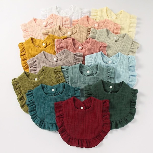2-pack Drool Bibs Baby VIT White