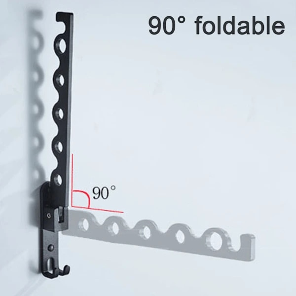 Drying Rack Wall Mounted Clothes Hanger Laundry Clothes