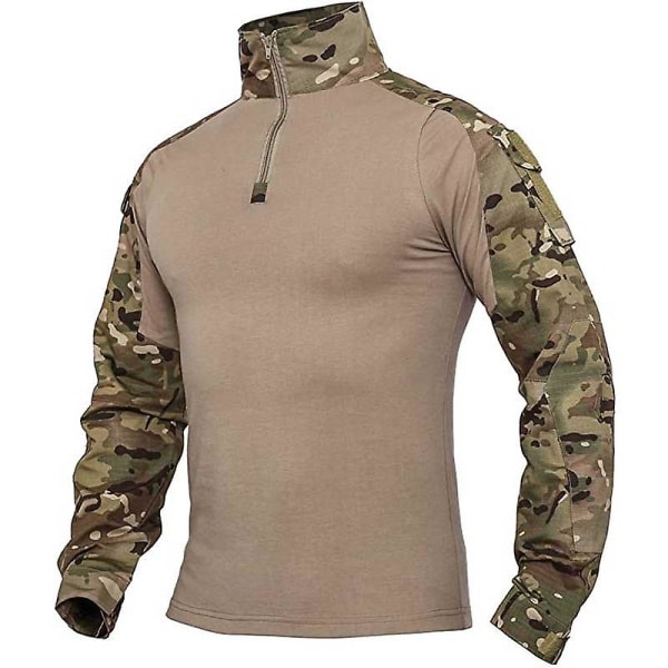 Herre Tactical Outdoor Combat Shirt 2Eply-11 Khaki XXXXL zdq