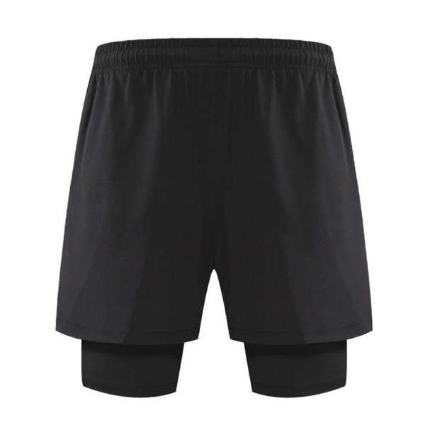 2 i 1 Aktive Løbeshorts til Mænd med 2 Lynlåslommer M zdq