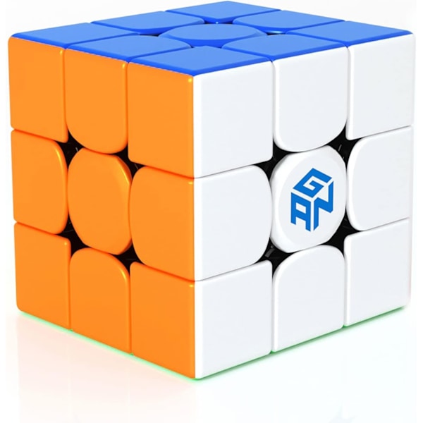 GAN 356 RS Magic Cube 3x3 Ammattimainen Nopeuskuutio, Sileä, Erittäin Kestävä ja Joustava, Palapeli Lapsille ja Aikuisille (Tarraton)