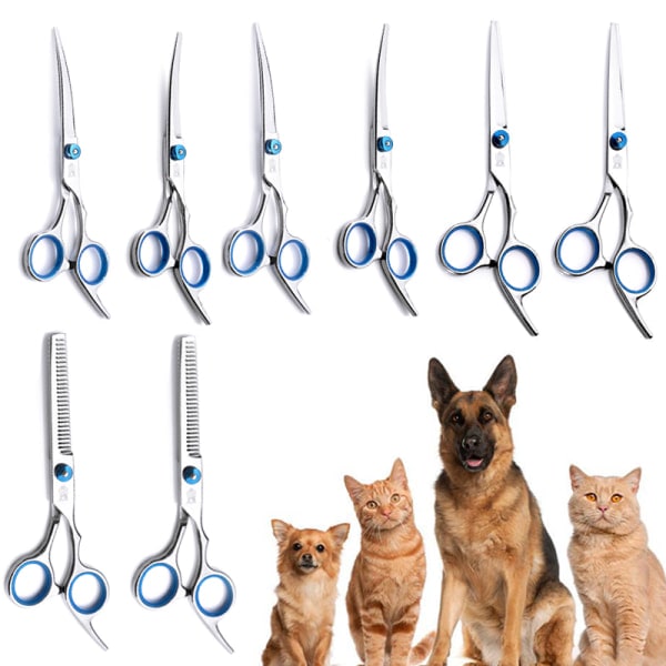 Husdyrsaks for pleie B?yd opp og ned saks Animal Cat Ba Silver 6inch