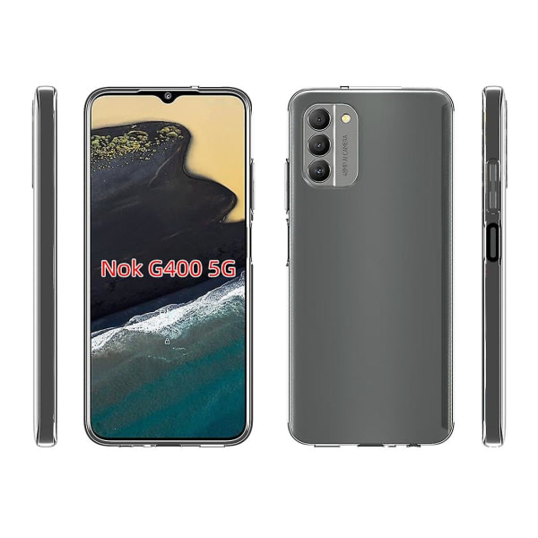 Vattentät Texture Tpu phone case för Nokia G400 5g Transparent ingen