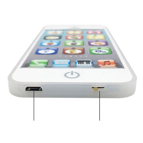 CDQ Baby Smart Touch mobiltelefonleksaker med LED Sort