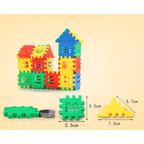 100 kpl talonrakennuspalikoita numerokuutiot pienille lapsille 2+ palapeli lelut lapsille 100 kpl