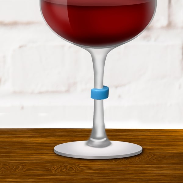 CDQ 16 kreativa cirklar kiselgel rödvinssugetiketter vinglasetiketter rött vin leveranser