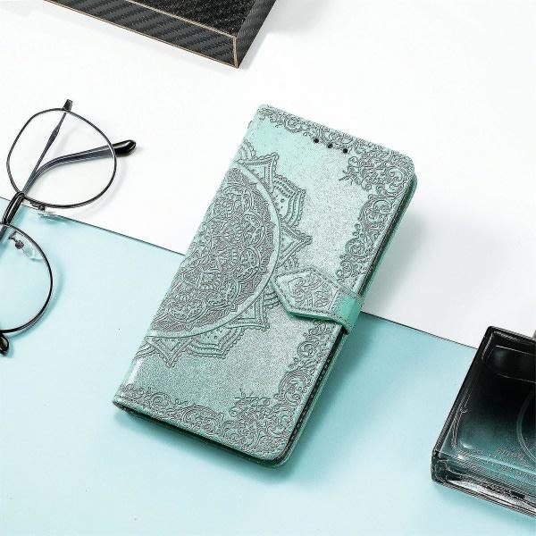 Oneplus Nord N100 Etui Læderetui Magnetisk Beskyttelse Grøn