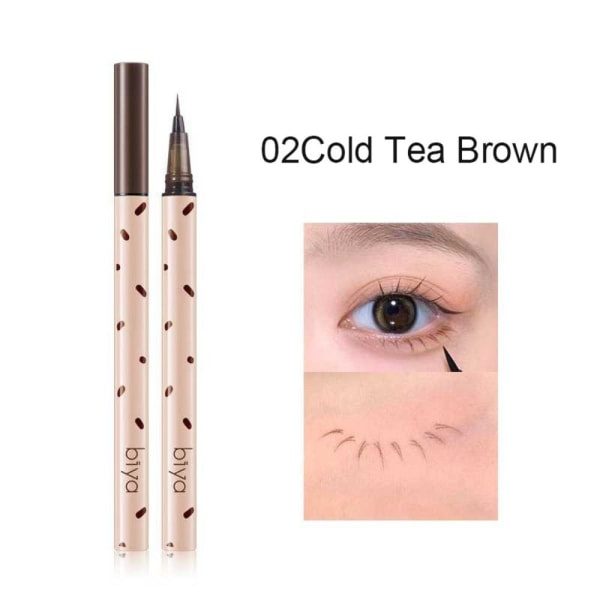 Ultraohut nestemäinen eyeliner-silmäkynä 02KALLT TE BRUNT 02KALLT 02Cold Tea Brown