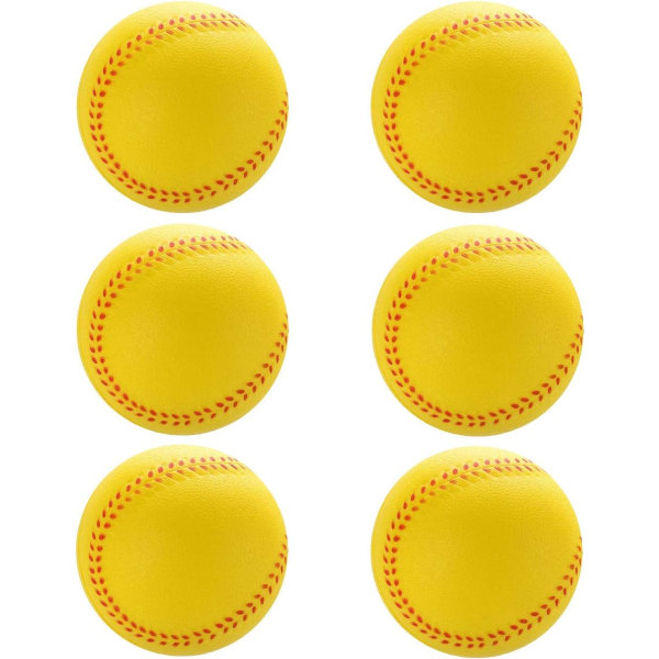 CDQ 6-pack träningsbasebollar Foam baseballboll baseball för barn