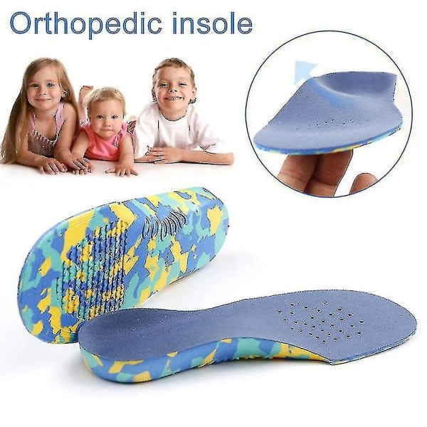 2/ sæt ortopediska barnsulor med plattfotsfotsstödssulor för smärtlindring under træning