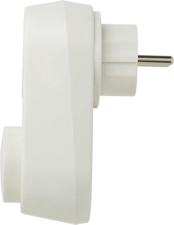 Plug-in LED-dimmer med vridknapp för dimbara LED-, halogen- och glödlampor 5-100W, vit EU-kontakt