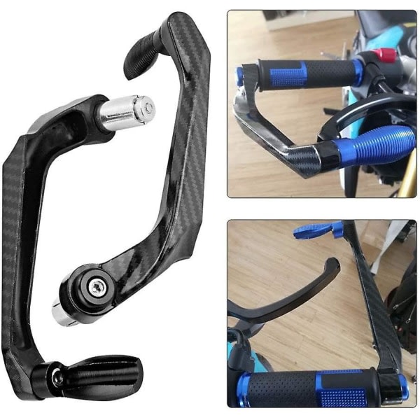 Motorcykel håndtagsskydd, Universal 7/8 tommer aluminiumlegering Motorcykelstyr bremseskydd (sort)