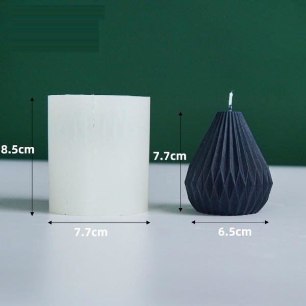 ljusformar ljus stearinljus DIY gjutformar i silikonform Origami