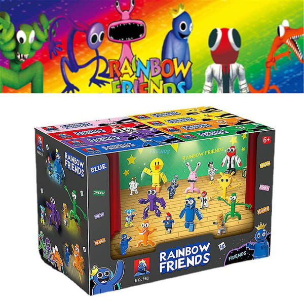 Roblox Rainbow Friends Doors Horror Game Building Blocks Figure Assemble Model Bricks Toys For Children Birthday Gift