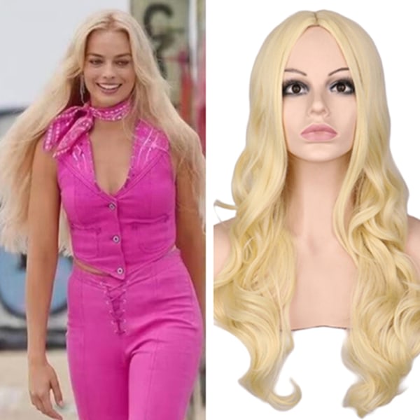 Elokuva Barbie Cosplay Peruk för nainen Värmebeständig Cosplay Costu A1 SQBB