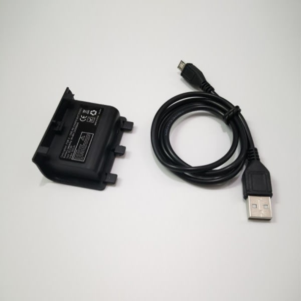2400mAh uppladdningsbart backup-batteripaket med USB-kabel för XBO Black onesize