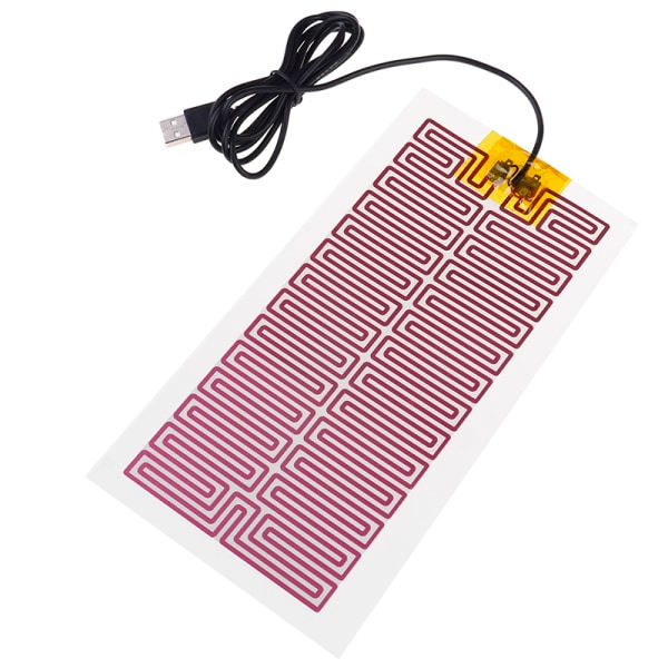 1X USB 5V 10CM*21CM Varmere Varmeplate Vintervarmplate for midje white one size