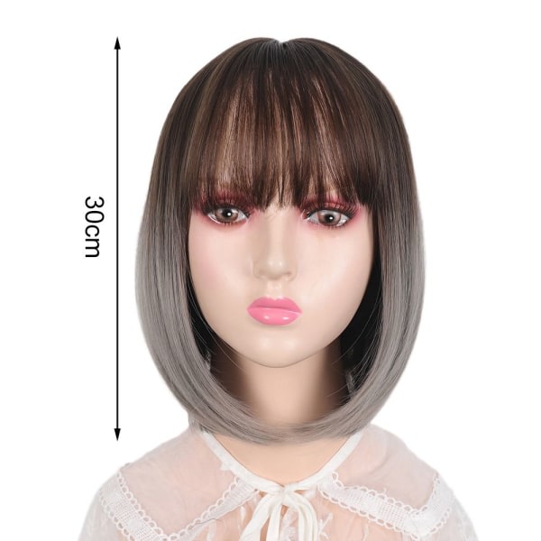 BOBO Wig Dyed Gradual Change Peruk GRÅ grey