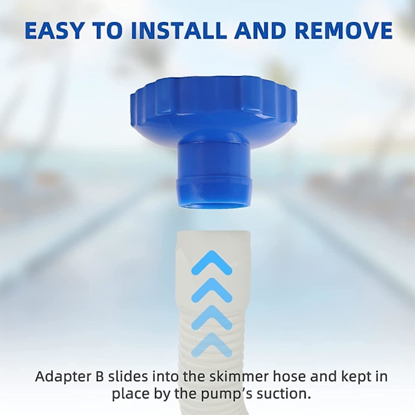 Intex 25016 Skimmer Slang 10531 med Adapter B 11238 för Pooler Ovan Mark